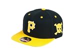 MLB Men's Pittsburgh Pirates Blockhead Snapback Cap (Black/Gold, Adjustable)