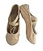 Women's Pink Canvas Split-sole Ballet Shoes Slippers