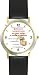 Habit 1 - Those Committed #2 (Spanish Text) - DELUXE TWO-TONE WATCH from THE 7 HABITS - WATCH COLLECTION BY WATCHBUDDY&reg; - Arabic Numbers - Black Leather Strap-Size-Children's Size-Small ( Boy's Size & Girl's Size )