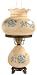 Large Blue Rose Night Light Hurricane Table Lamp