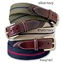 Cotton and Leather Surcingle Belt
