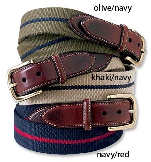 Buy Cotton and Leather Surcingle Belt