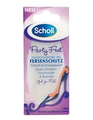 Scholl Party Feet Transparenter Gel Fersenschutz, 1 Paar