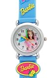 TimerMall OEM - Montre Enfants - Quartz - Caoutchouc - La poup??e Barbie Round White Dial Enfants Bleu Bracelet caoutch