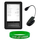 Buy Black Silicone Skin Case and Book light for Barnes and Noble nook E-Reader Reading Device (nook NOT...