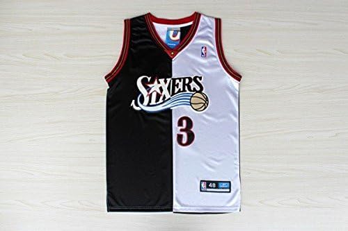 Men's Philadelphia 76ers Allen Iverson Two Color Swingman Jersey