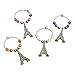 Eiffel Tower French Themed Wine Charm Set