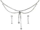 Accessories By Park Lane S444 Diamante Necklace And Earring Set With Crystal Stones