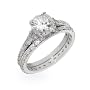 Eve's Addiction Monica's Extra Thin Sterling Silver Wedding Ring Set