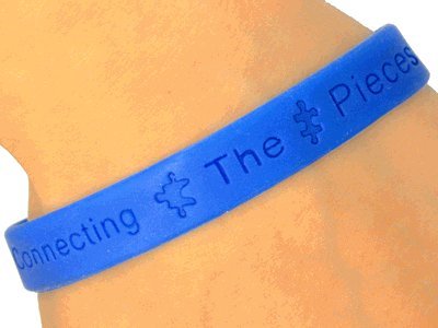 New Silicone Connecting the Pieces Autism Awareness Jelly Bracelet