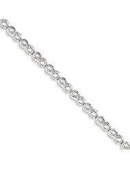 Genuine .925 Sterling Silver Diamond Bracelet 10.8 Grams . 100% Satisfaction Guaranteed.