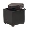 Metro Storage Ottoman with Tray - Dark Brown