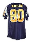 Kellen Winslow Autographed/Hand Signed San Diego Chargers Navy Blue Throwback Jersey