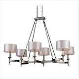 IMAGE OF ELK Lighting Pembroke 6-Light Chandelier In Polished Nickel