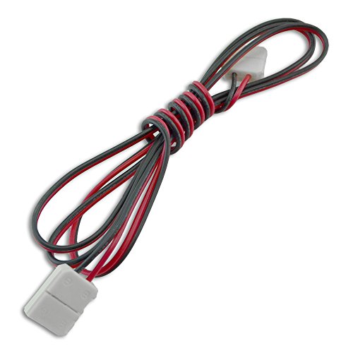 HitLights 3 Foot Extension LED Tape Light Strip Connector (SMD5050) – 5050 Extension – Single Color
