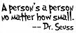 New Dr. Seuss Quote Vinyl wall Art Decal Decor A Person's a