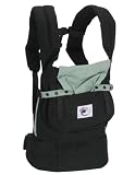 ERGO Baby Carrier w/ Solid Lining - Black w/ Green