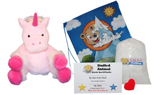 Make Your Own Stuffed Animal "Star the Unicorn" - No Sew - Kit With Cute Backpack!