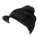 New Cuffless Acrylic Beanie Visor - (6 Colors Available)