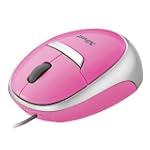 Trust Optical Mini Mouse Pink With Retractable Cable