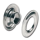 Tandy Leather #4 Grommets Nickel Plated Brass 1/2" 100 Pack 11293-12