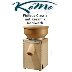 Getreidem�hle, Komo Fidibus Classic, Korund Keramik Mahlsteine 85mm, ca. 100g/min Vollkornmehl, 360 Watt Starkere Industrie Motor, 70 db Leise bei feinem Dinkel, Getreidem�hlen Elektrisch