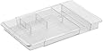 InterDesign Expandable Cosmetic Drawer Organizer for Vanity Cabinet to Hold Makeup, Beauty Products - Clear