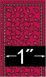 1:24 Scale Bandana Rug Dollhouse Miniature