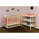 Alpha 3-in-1 Convertible Crib Nursery Set in Natural