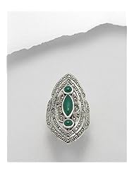 Marcasite Ring In 92.5 Sterling Silver