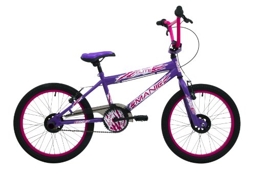 Flite Girl's Manic Freestyle BMX bike - Purple/Cerise, 20 Inch