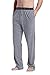 CYZ Men's 100% Cotton Jersey Knit Pajama Pants Elastic Waistband-DarkGrey-M