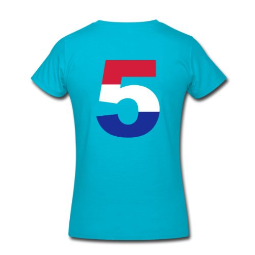 Spreadshirt Damen 5 – Netherlands Flag – T-Shirt, teal, XXL
