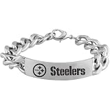 Team Titanium Pittsburgh Steelers Steel ID Bracelet