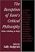 The Reception of Kant's Critical Philosophy: Fichte, Schelling, and Hegel
