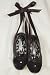 KAMARA Flower Girl Ballet Slippers BLACK BALLET Dance Girls Shoes 4-2 Image
