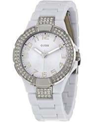 GUESS Womens W11611L1 Prism White Dial Watch