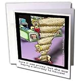 Londons Times Funny Music Cartoons - Led Zepellin Collectible, Buying A Stairway To Heaven - Greeting Cards-12 Greeting Cards with envelopes