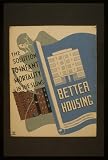 New York City Housing Authority (Better Housing) Gold Wood-Mounted Art Poster Print - 13" X 19"