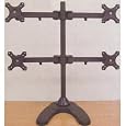 Quad Free Standing Monitor Stand Black up to 22