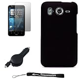 Black Smooth Design Cover / 2 Piece Snap On Crystal Protective Hard Case fo ....