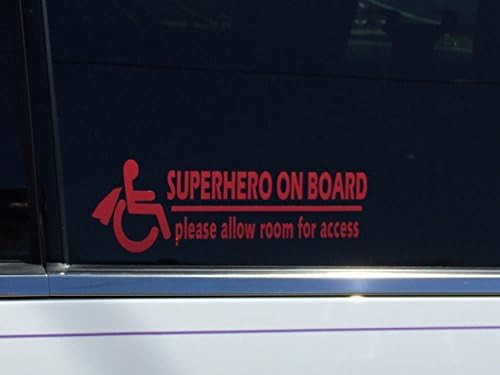 Superhero On Board Vinyl Window Decal