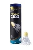 picture of Carlton C100 Medium Speed White Shuttlecocks - Tube Of 6