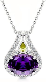 GT Design Majestic Amethyst CZ Pendant