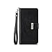 Samsung Galaxy Note 7 Case - IZENGATE [Classic Series] Wallet Cover PU Leather Flip Folio with Stand (Black)