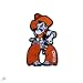 Oklahoma State Cowboys Pistol Pete Mascot Logo Iron On Embroidered Patch 3 inches Tall