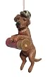 Brown Labrador Retriever With Shotgun Shell Christmas Ornament #90303-2
