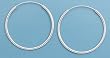 Sterling Silver Continuous Hoop Earrings - 1.2 mm x 24 mm - 1.07 g