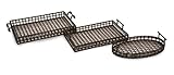 CK Classic Wrought Iron Accent Tray - Set of 3