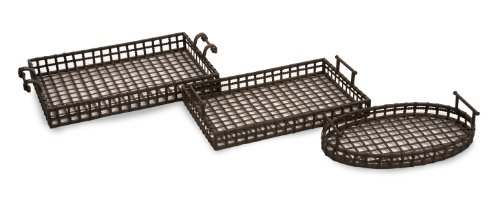 CK Classic Wrought Iron Accent Tray - Set of 3
